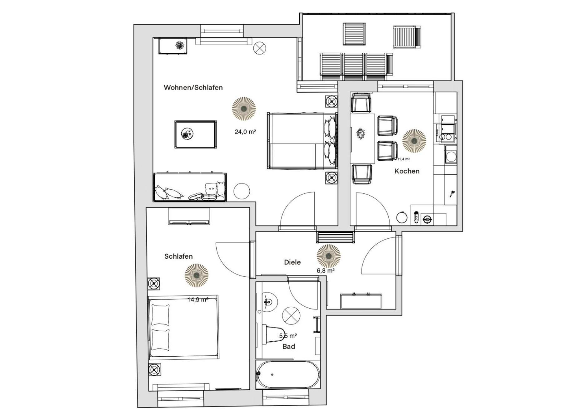 Pineapple Apartments Dresden Zwinger IV - 65 Qm - 1X Free Parking Extérieur photo